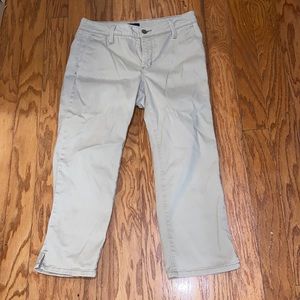 YNXDJ Women’s Cream Crop Pants 6